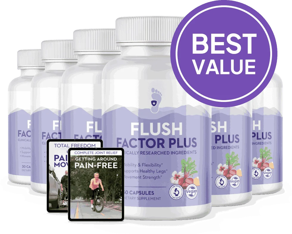 6 Bottles Flush Factor Plus Discount Bundle