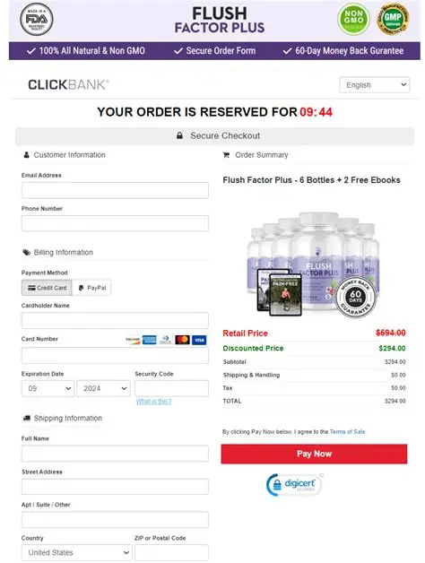 Flush Factor Plus Secure Payment Options